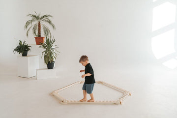 Poutre d'équilibre en bois - Balance Beam TipiToo maxi - Blanc ivoire - Ette Tete